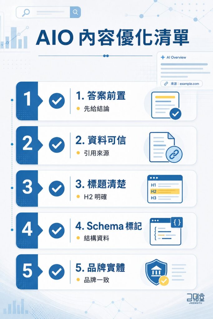 想被 google aio 引用？內容優